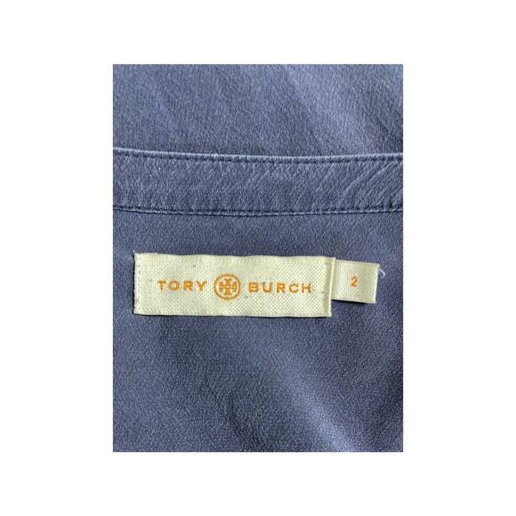 TORY BURCH ‎ LONG SLEEVE SILK TOP SIZE 2 - Picture 7 of 8